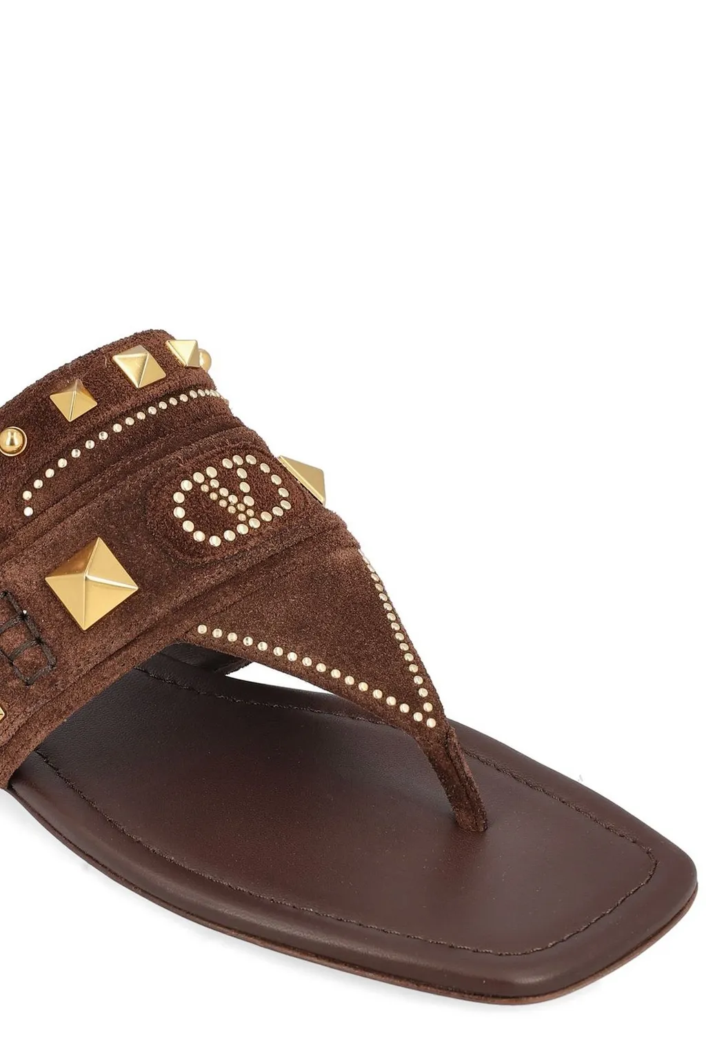 Studded Thong Sandals