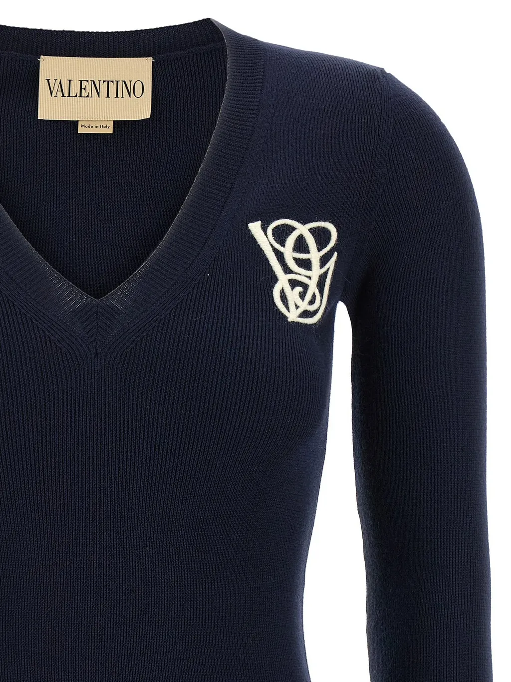 V-Neck Sweater With Pockets
