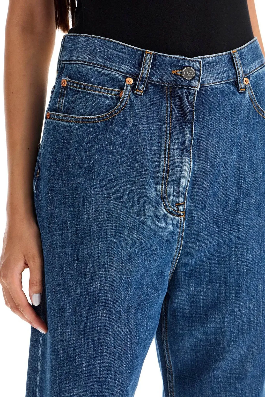 High-Waisted Wide-Leg Jeans