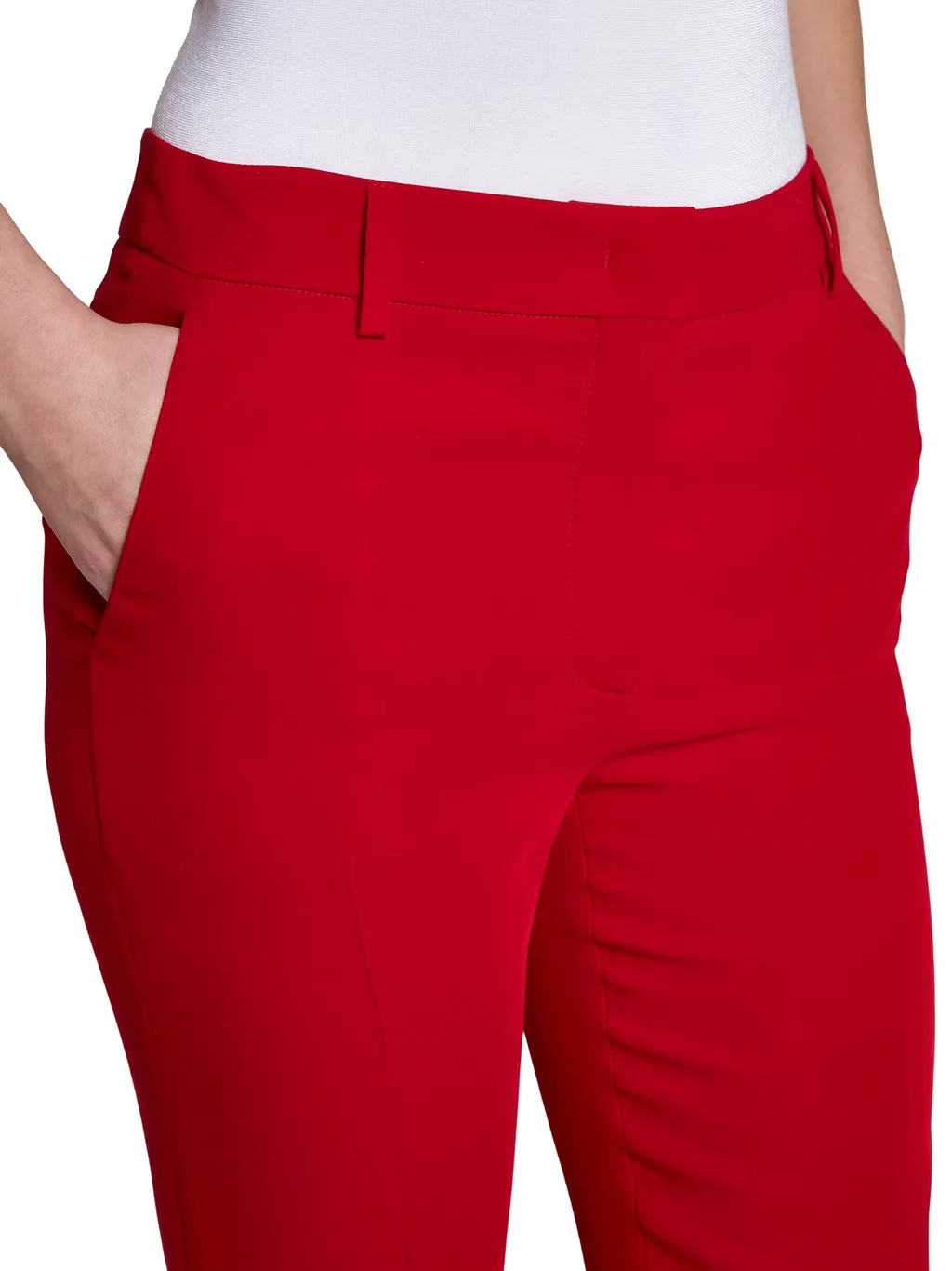 High-Waisted Flared Trousers
