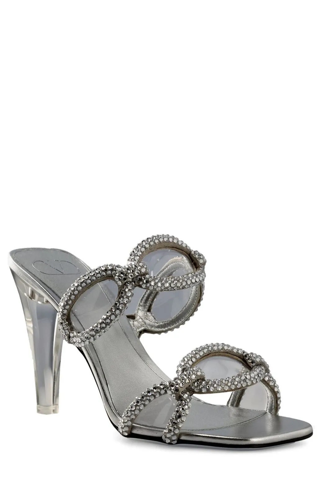 Mules With Crystal Embellishments
