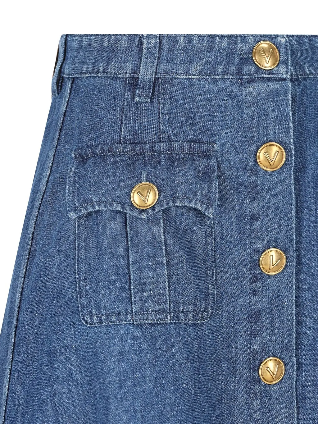 Denim Maxi Skirt