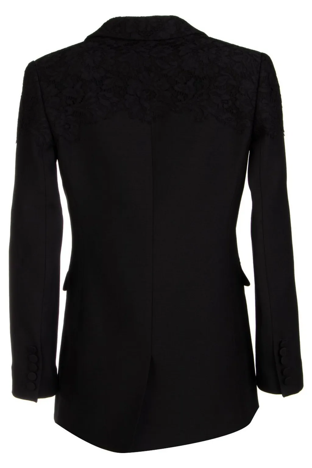 Blazer With Lace Inserts