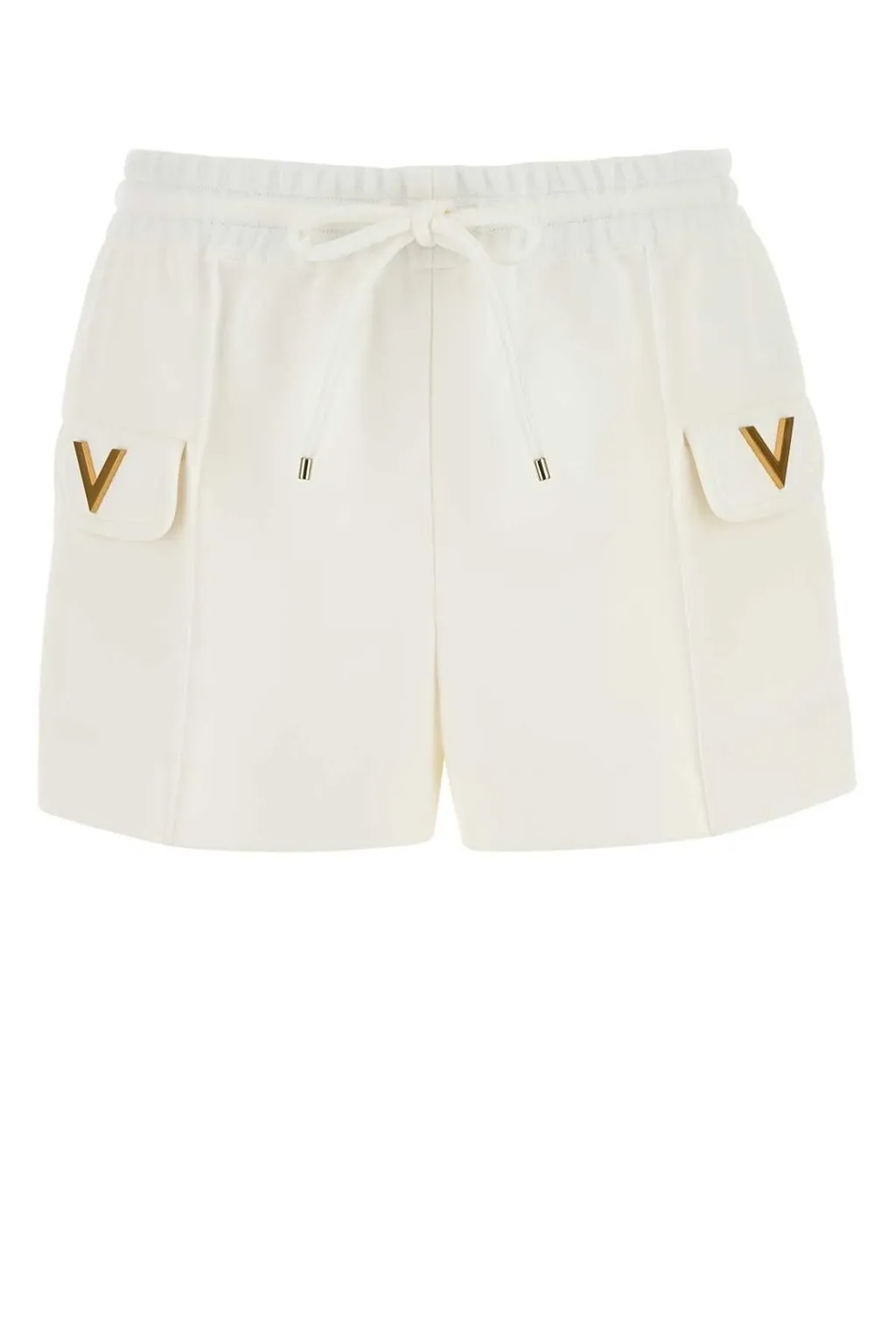 High-Rise Shorts With Drawstring Waist