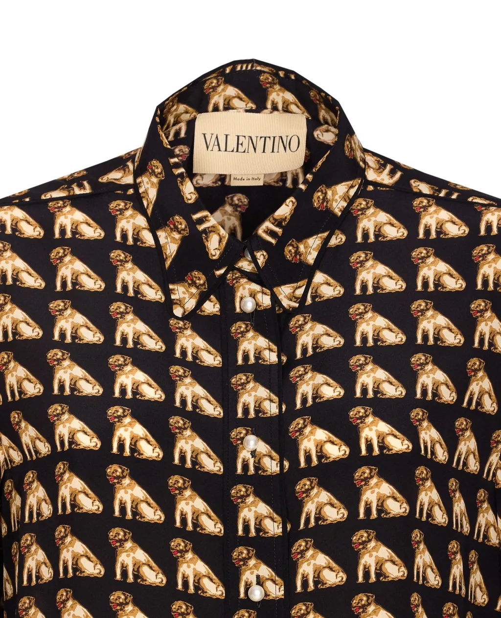 Printed Button-Up Shirt