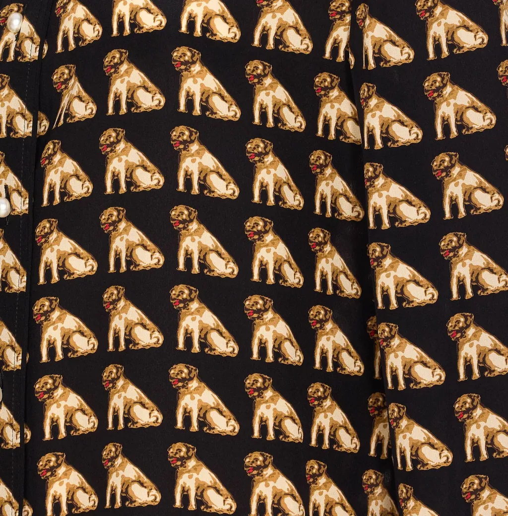 Printed Button-Up Shirt