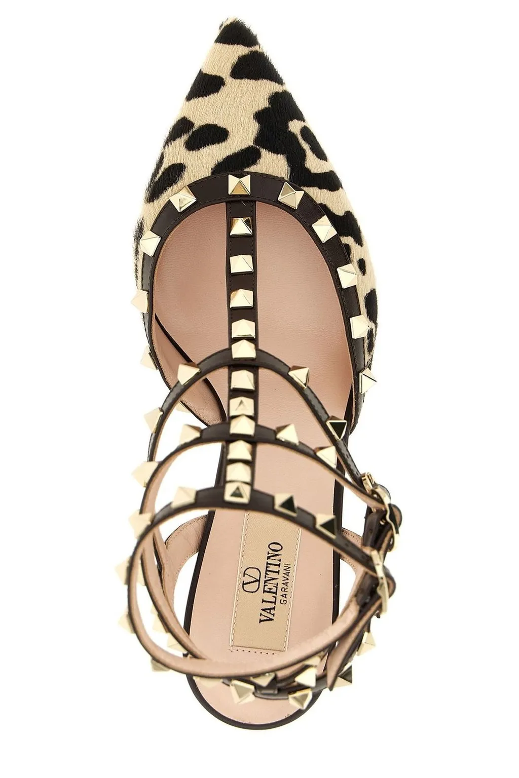 Rockstud Ankle Strap Pump