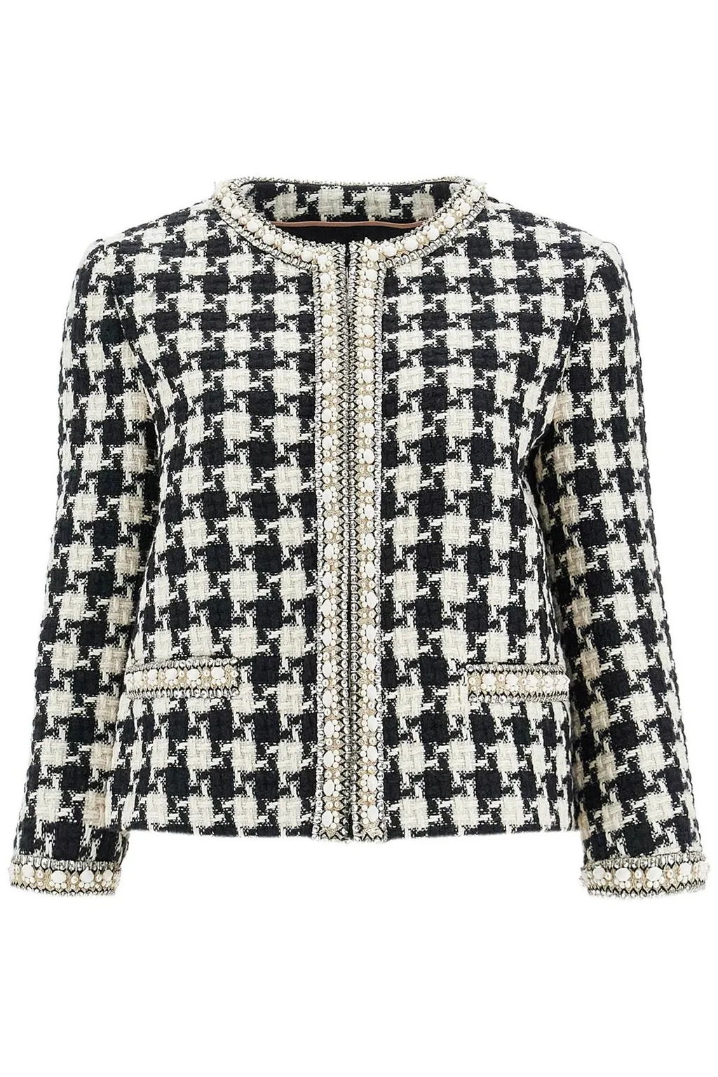 Houndstooth Tweed Jacket