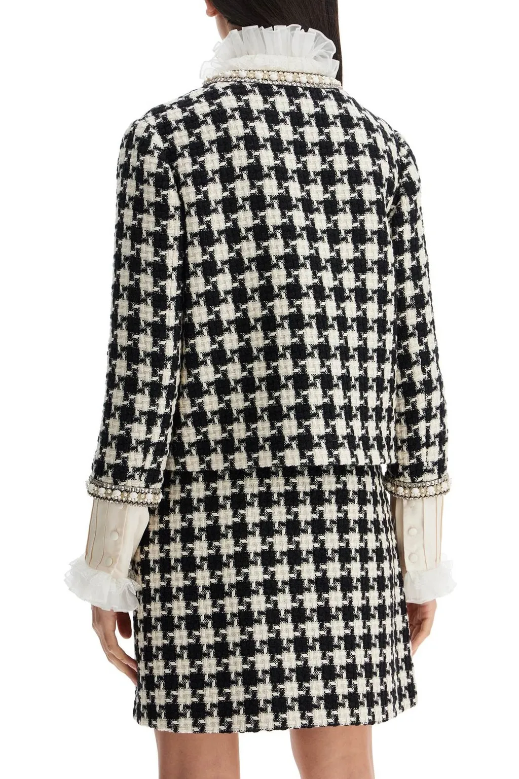 Houndstooth Tweed Jacket