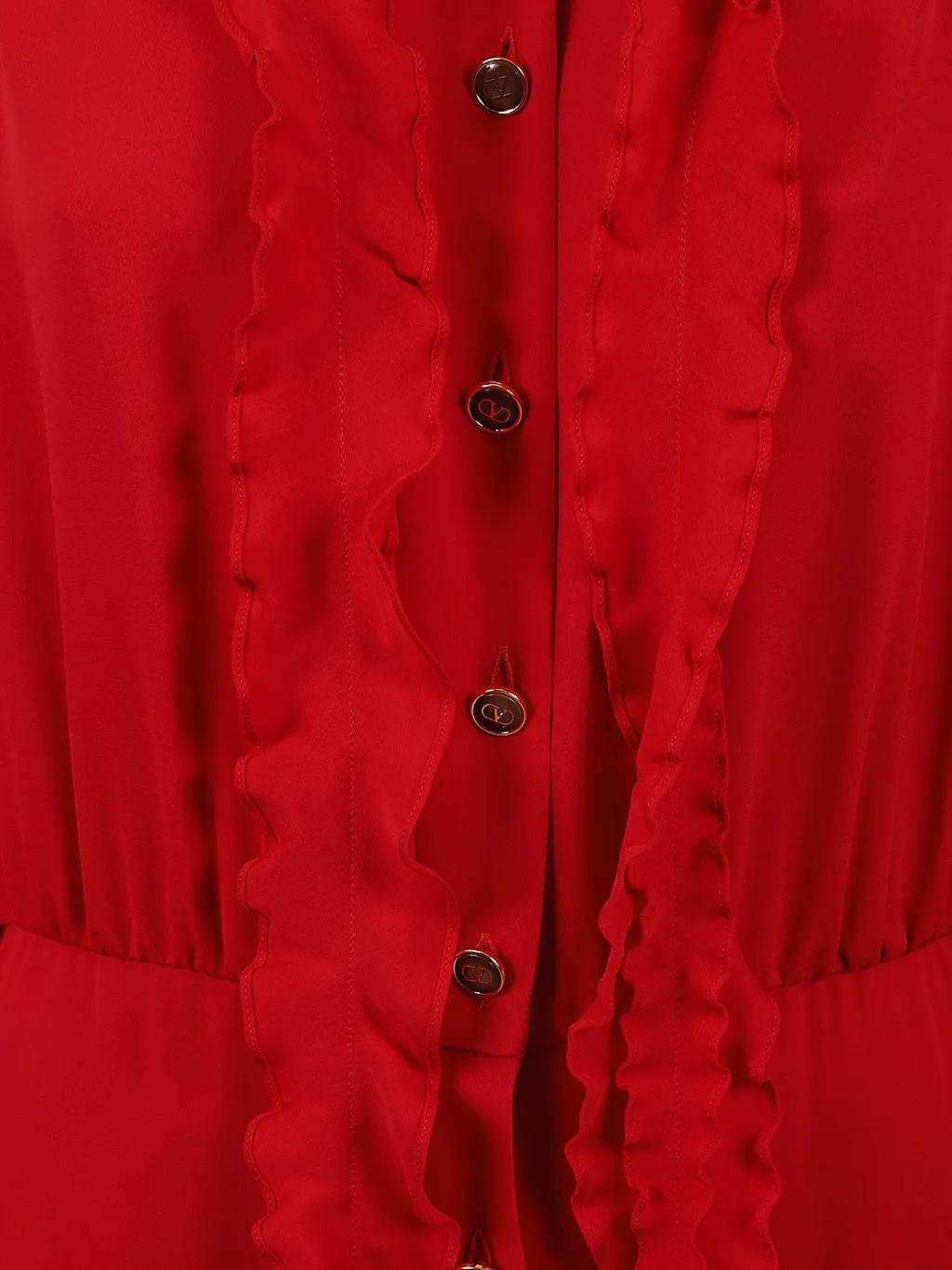 Ruffled Midi Dress