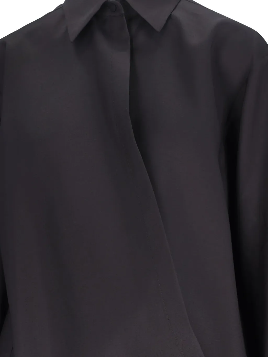 Asymmetric Poplin Shirt