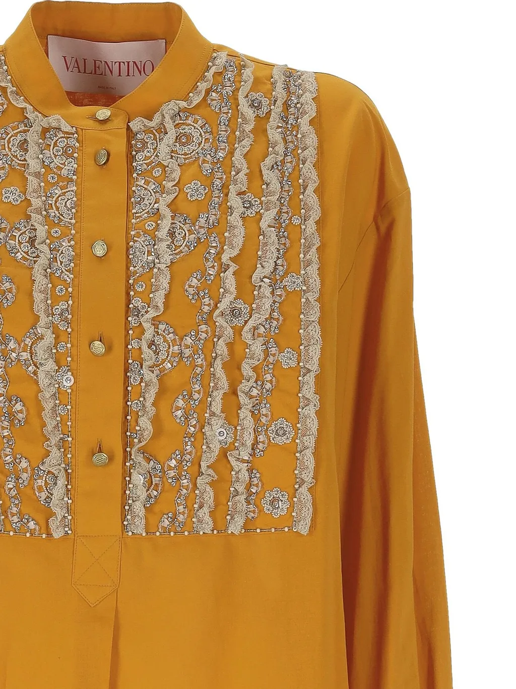 Embellished Silk Blouse