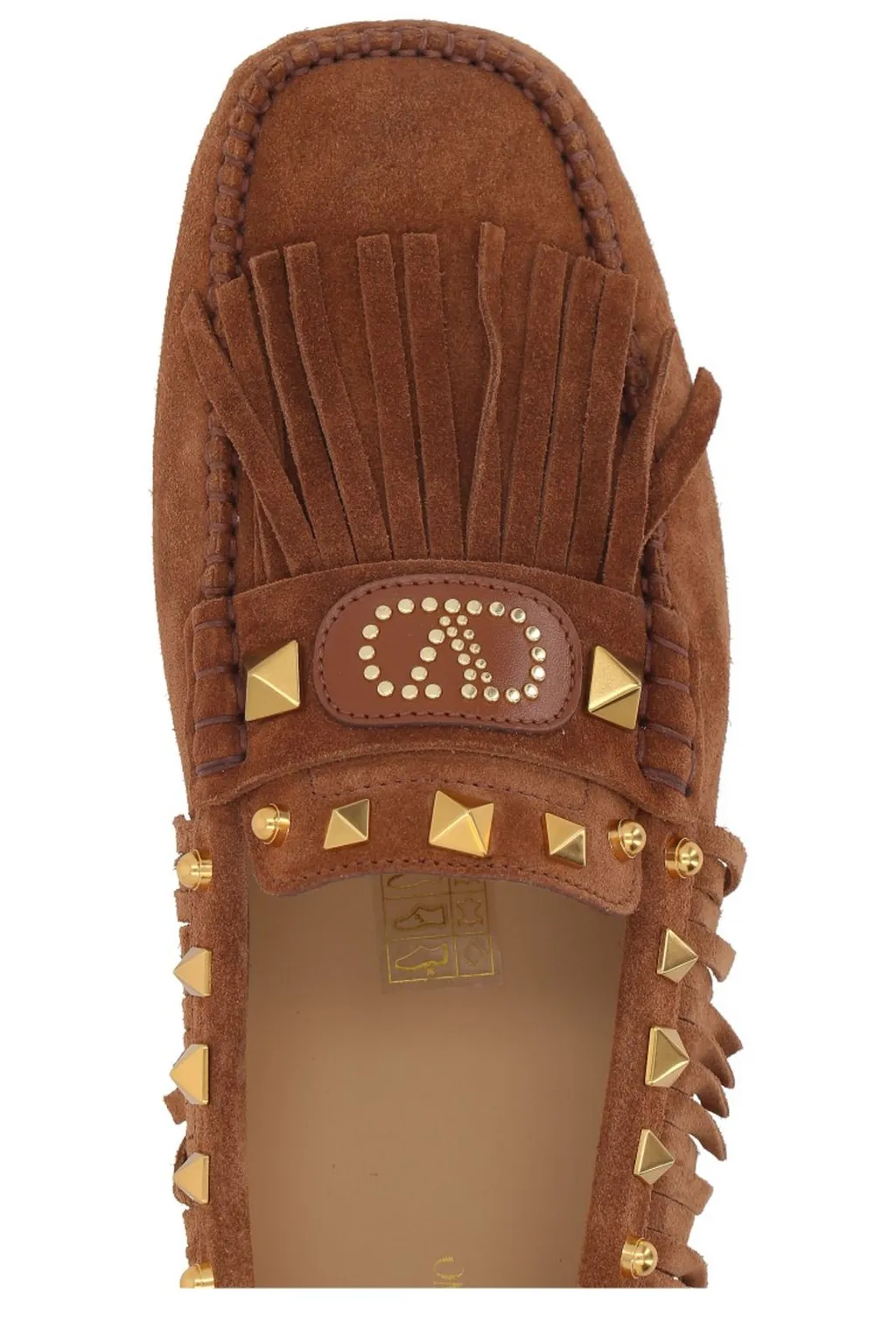 Mocassins With Fringes And Studs