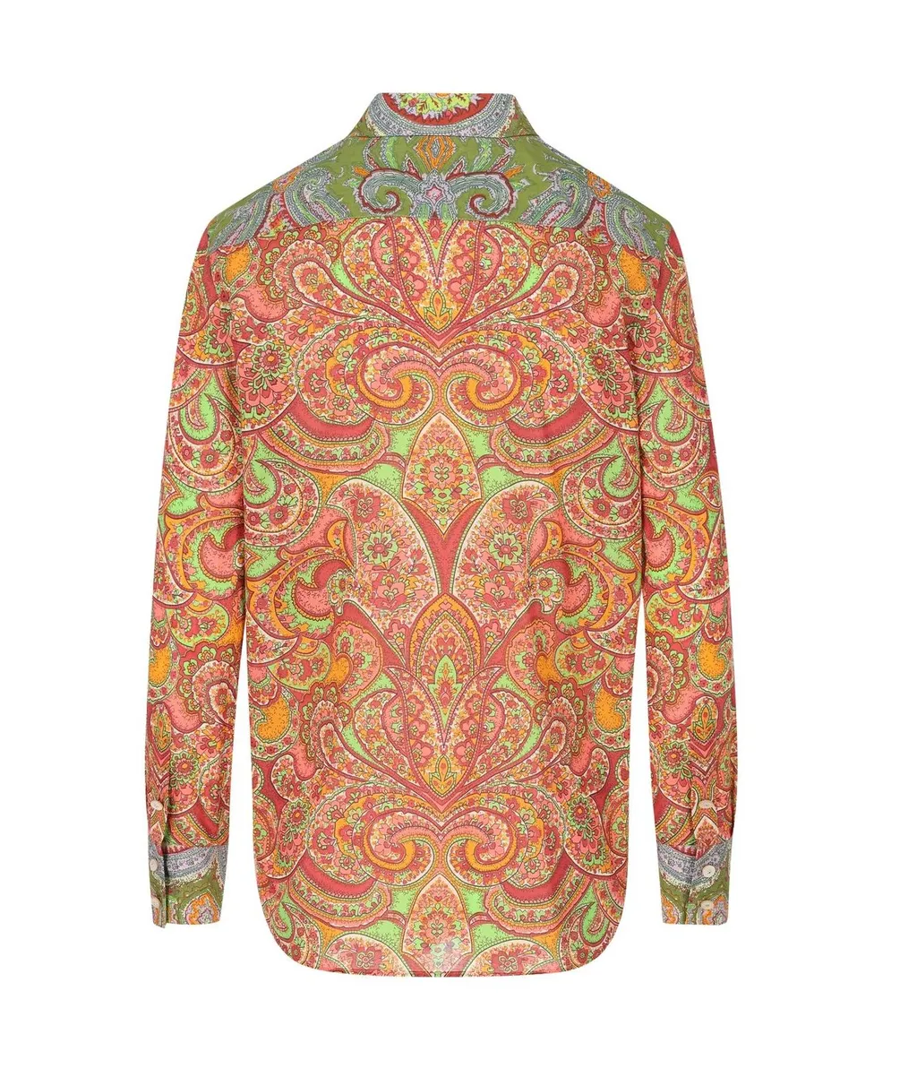 Paisley Print Silk Shirt