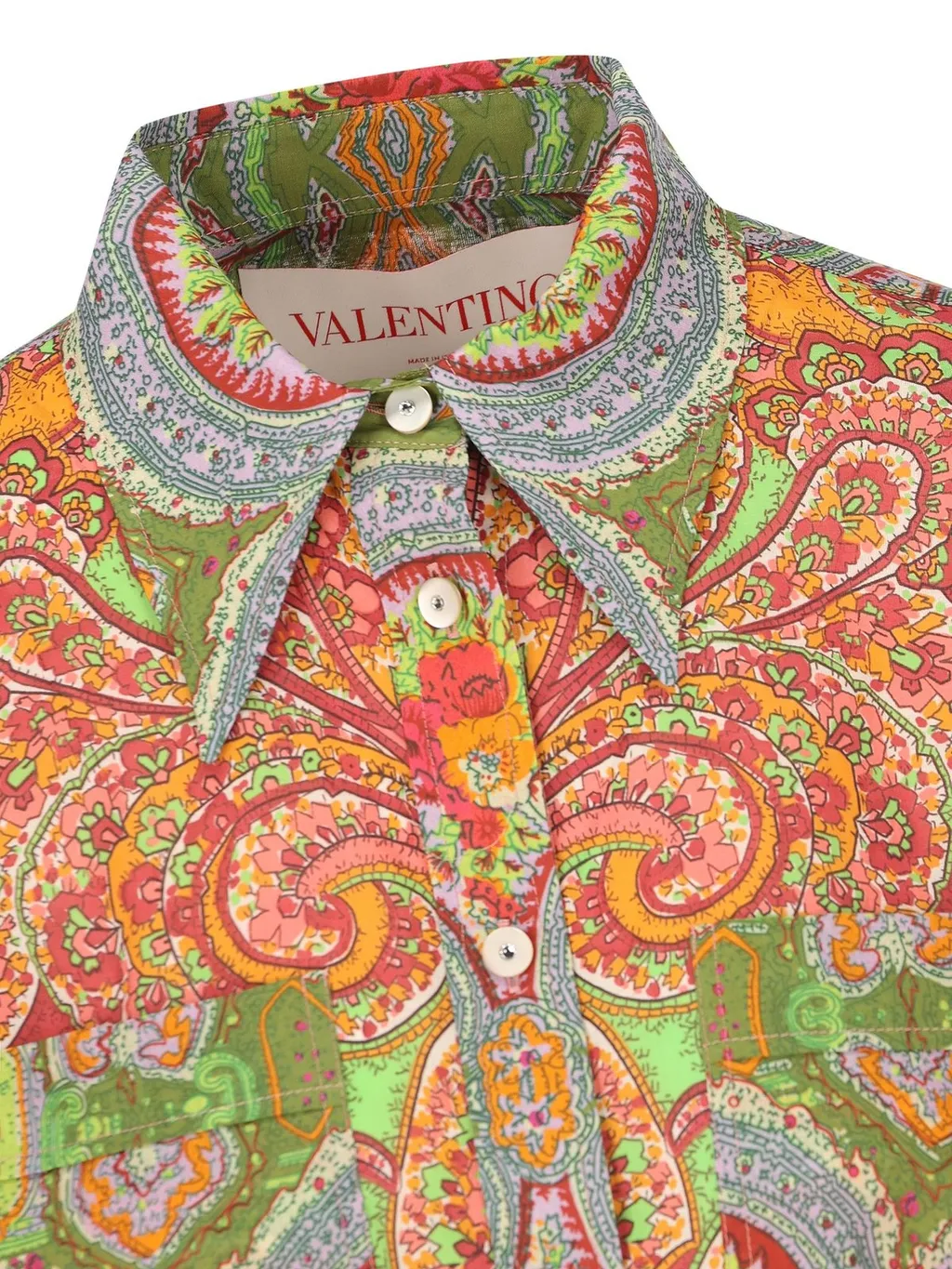 Paisley Print Silk Shirt