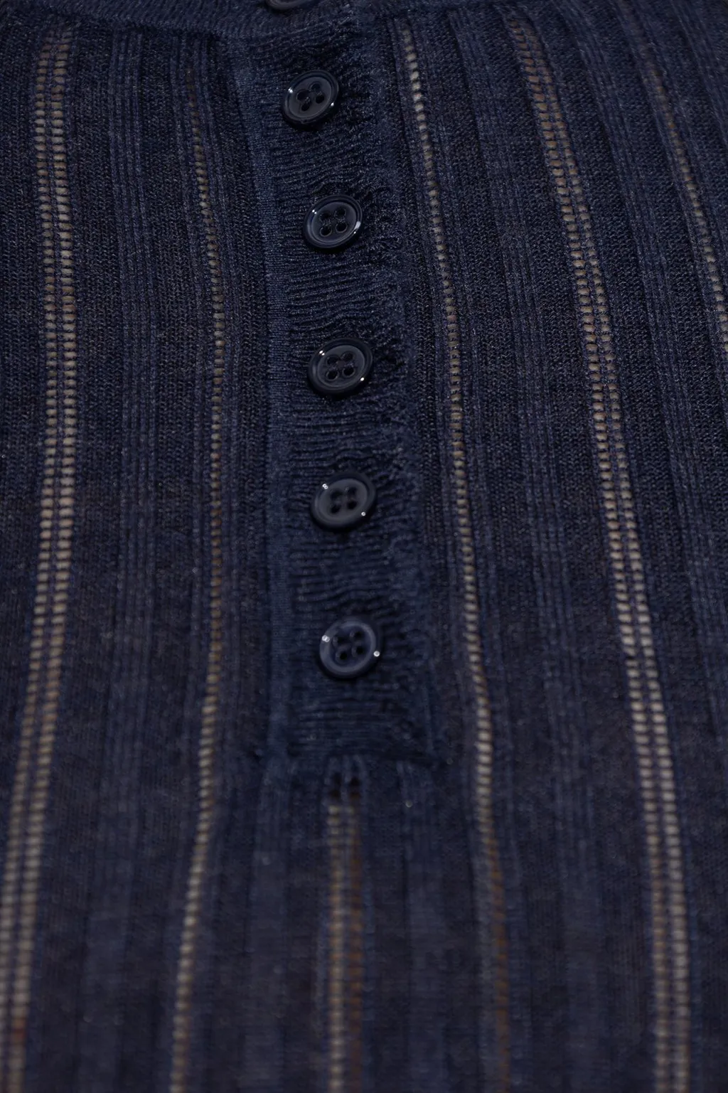 Ribbed Knit Top With Lace Trim