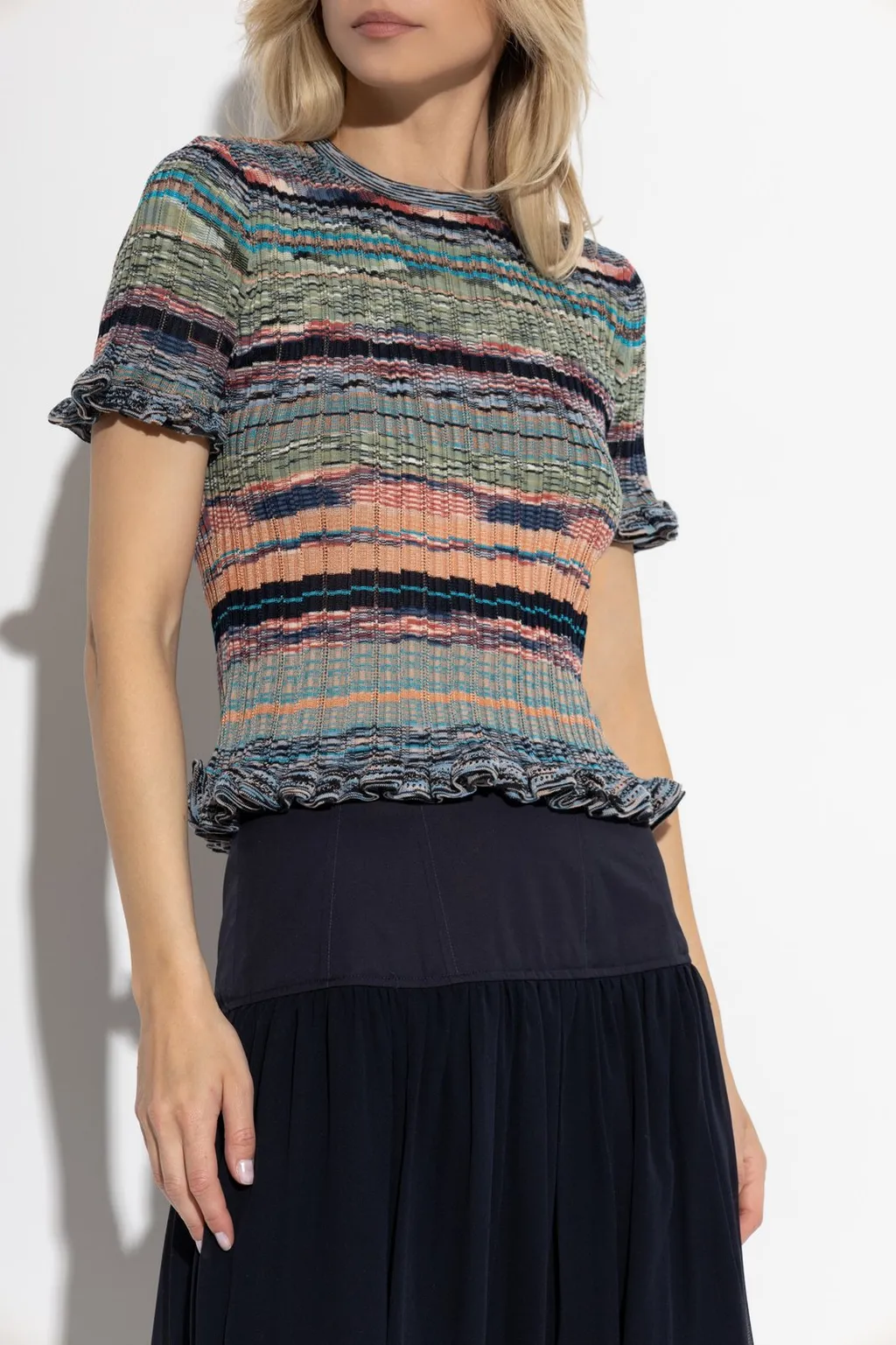 Striped Knit Top