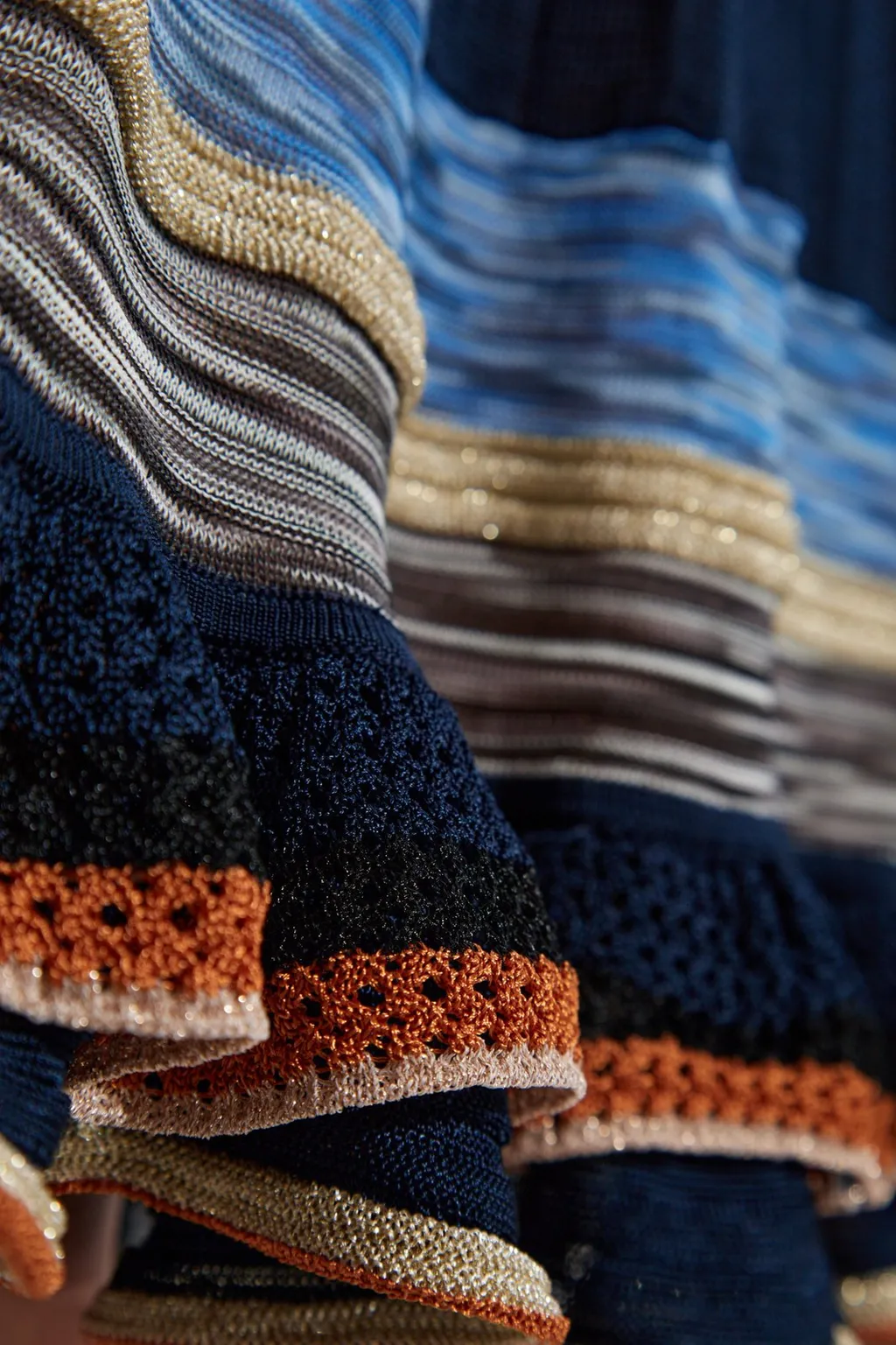 Pleated Knit Skirt