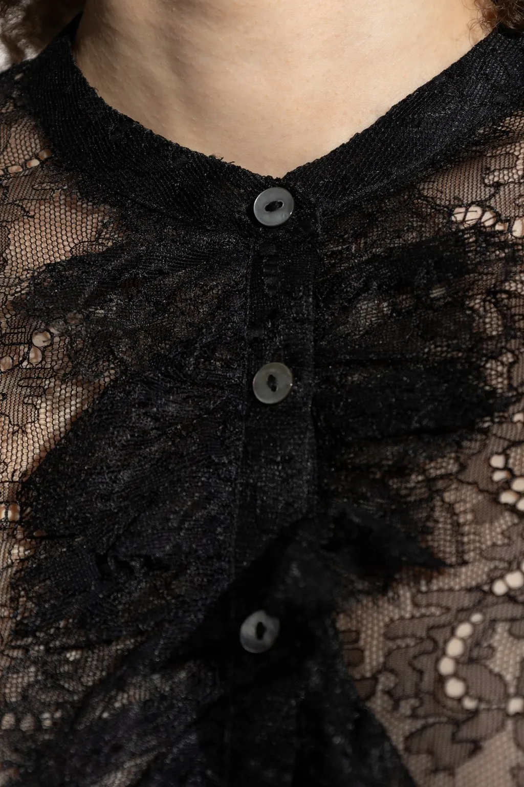Lace Trimmed Blouse