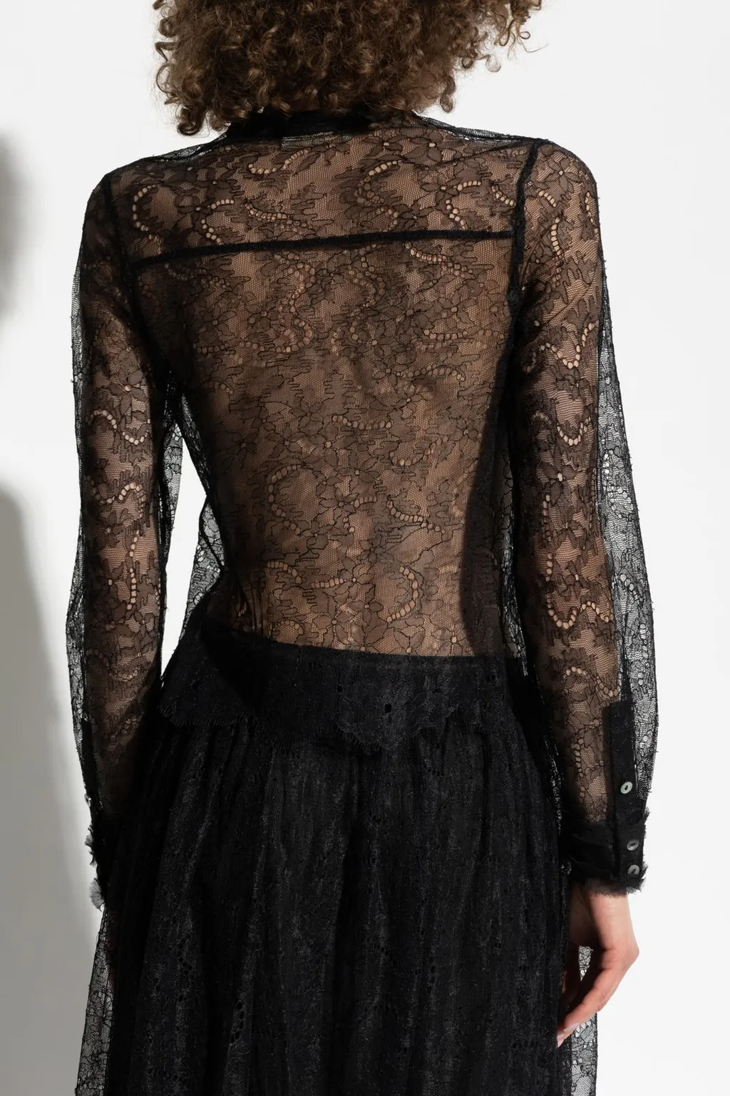 Lace Trimmed Blouse