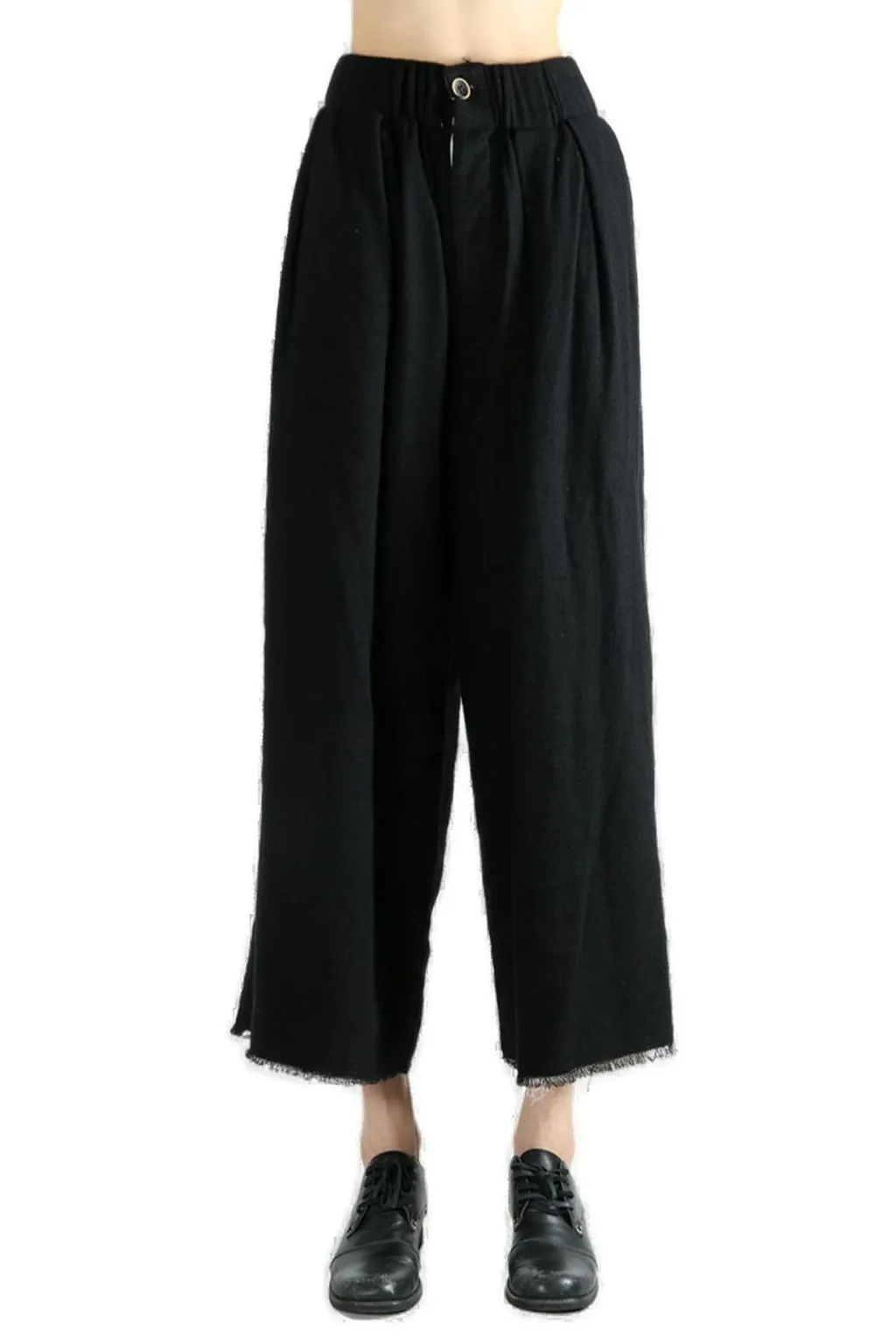Wide-Leg Cropped Pants