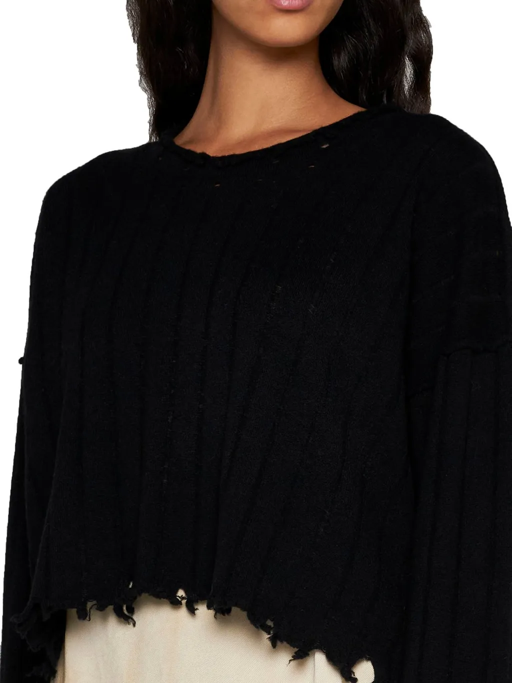 Distressed Knit Sweater
