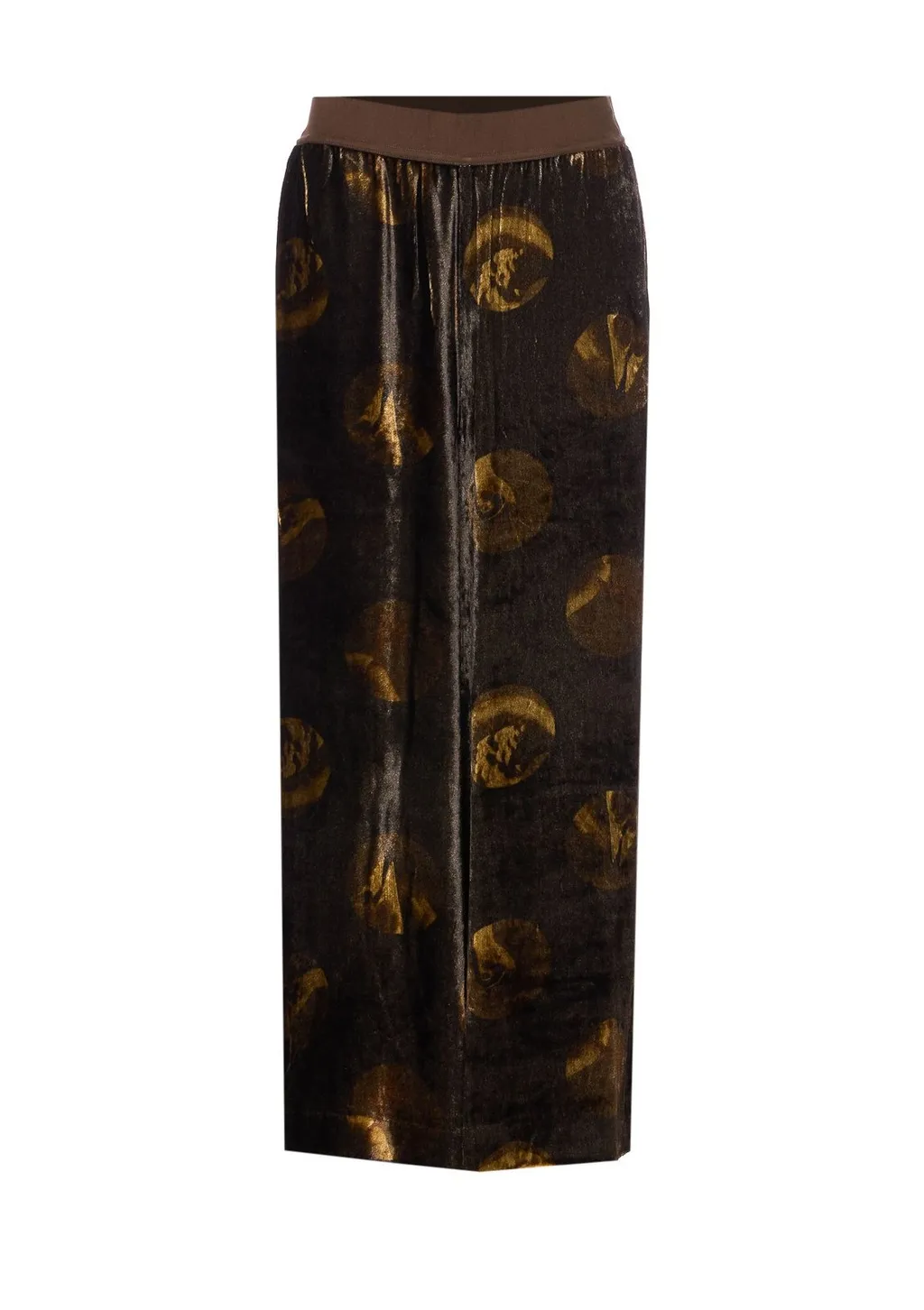 Velvet Wide-Leg Trousers