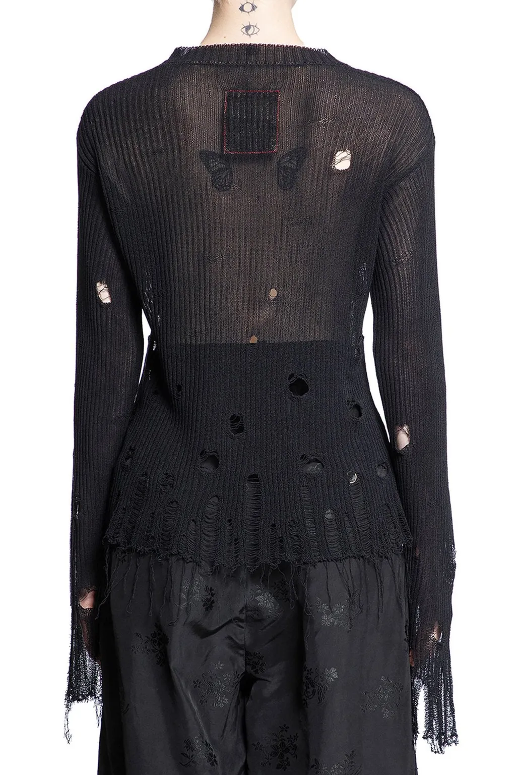 Distressed Knit Sweater