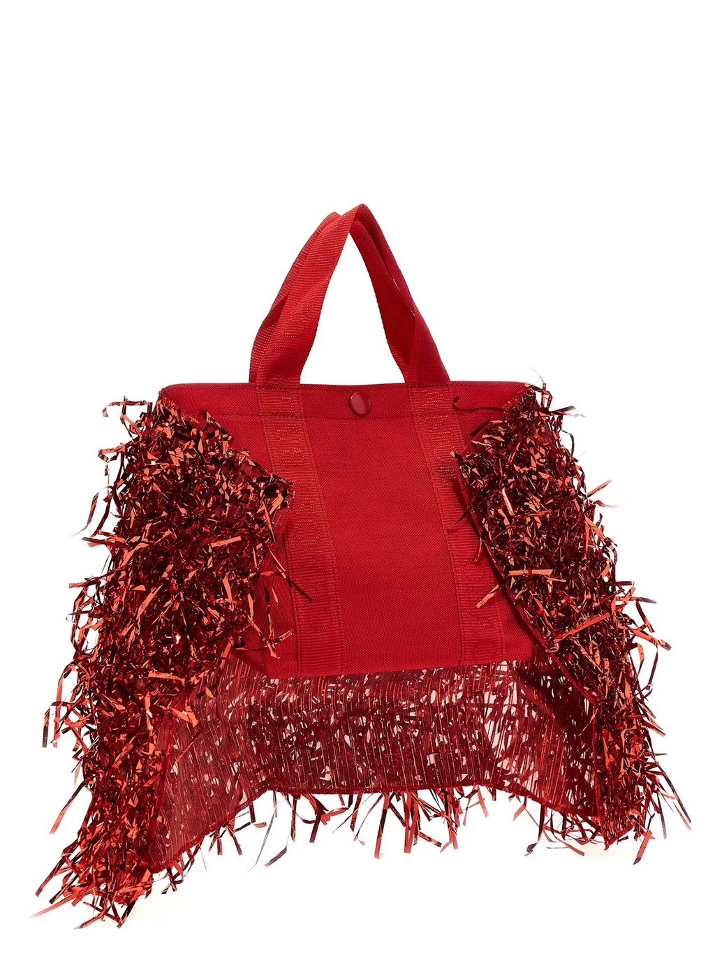 Tote Bag With Tinsel Fringe