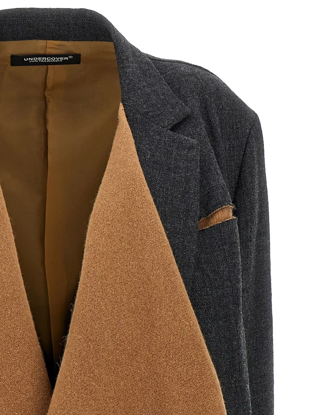 Asymmetric Wool Blend Blazer