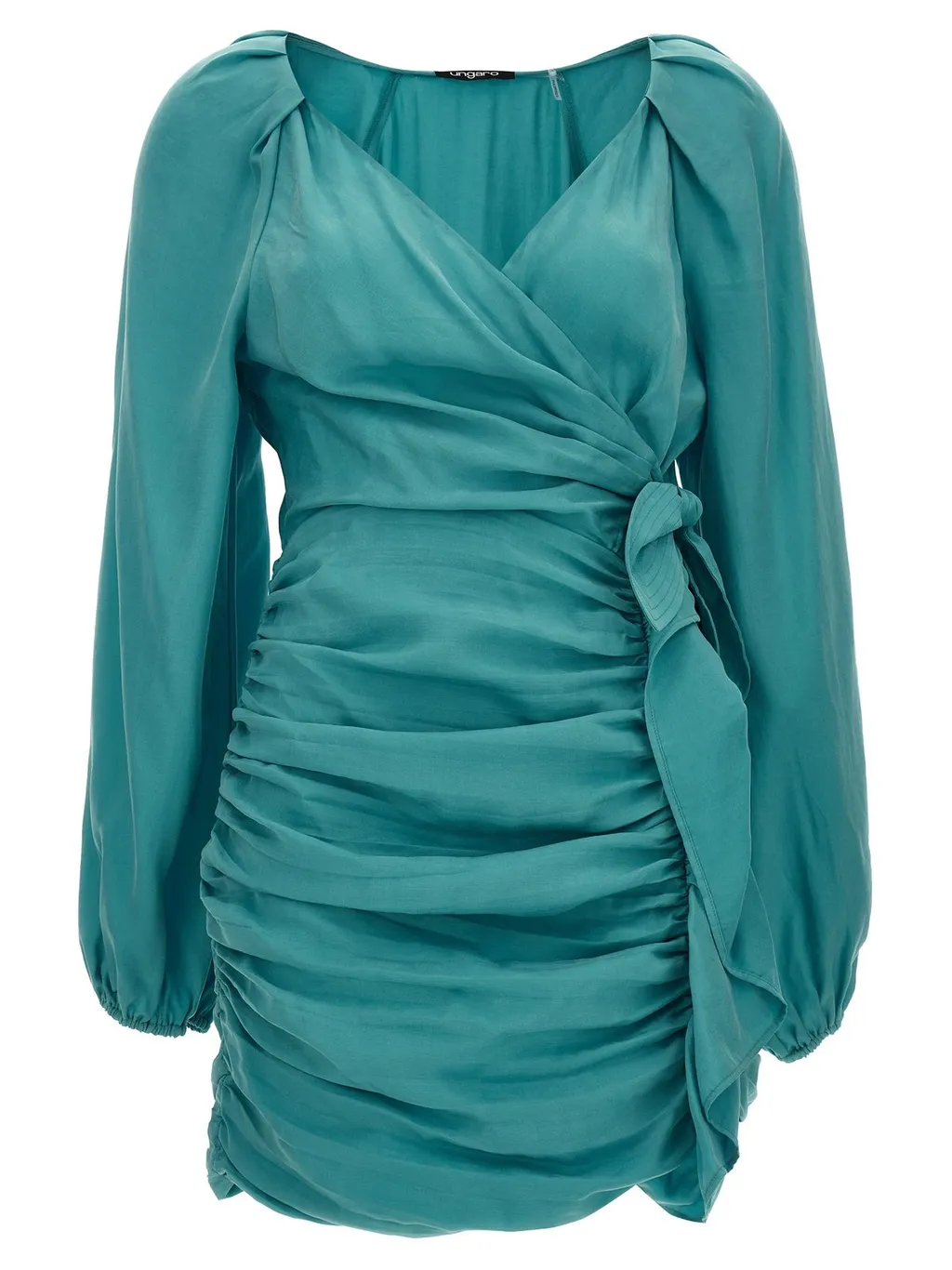 Ruched Wrap Dress