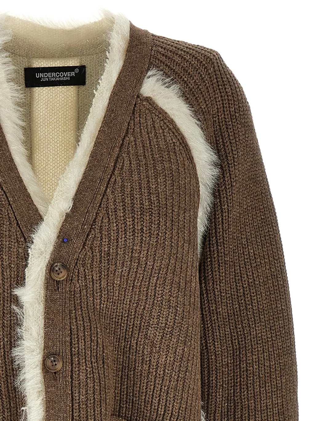 Cardigan With Fur Trim