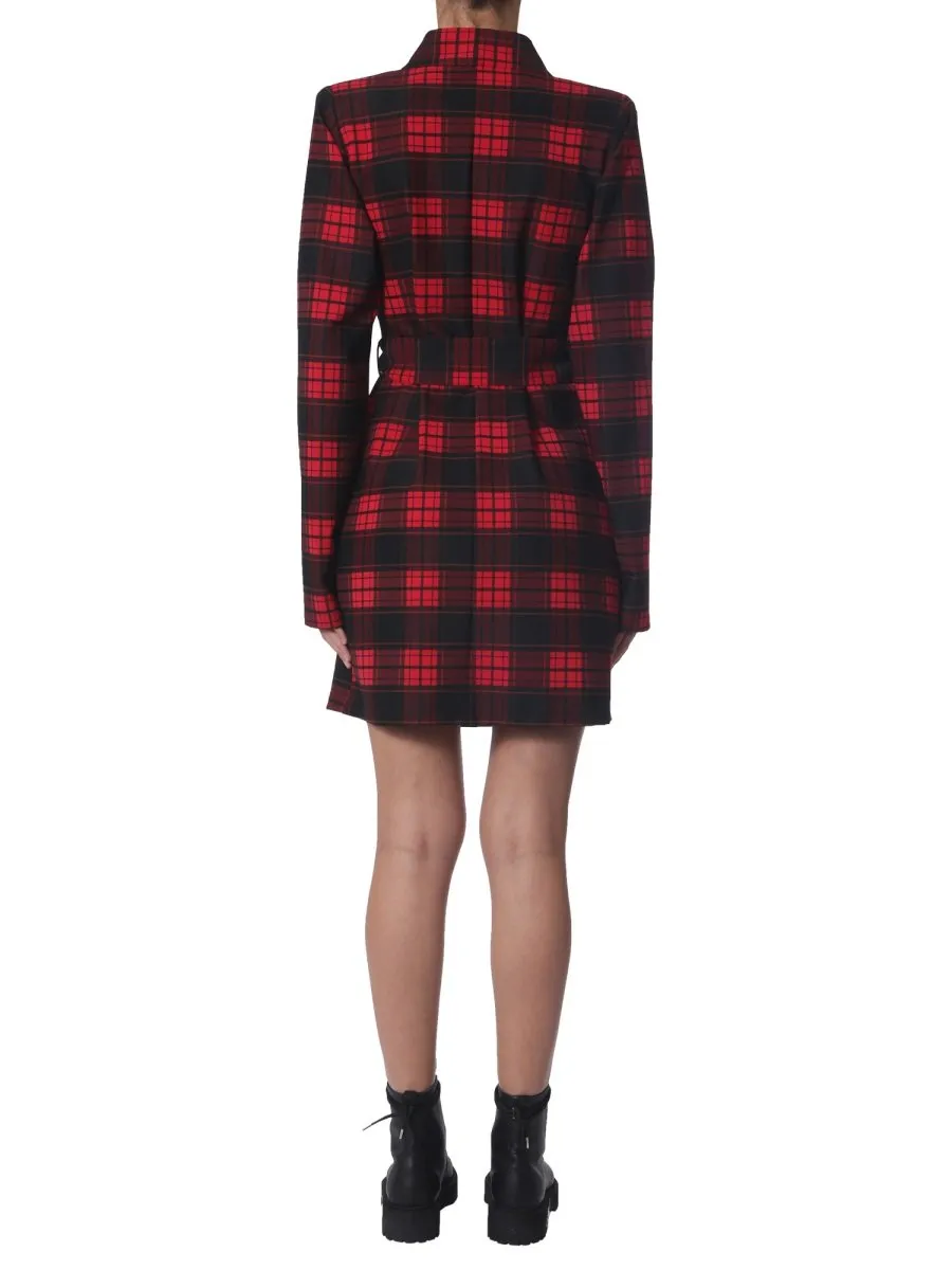 Tartan Wrap Dress