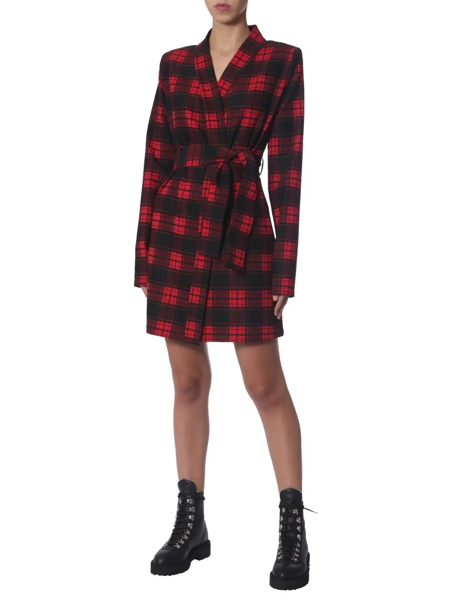 Tartan Wrap Dress