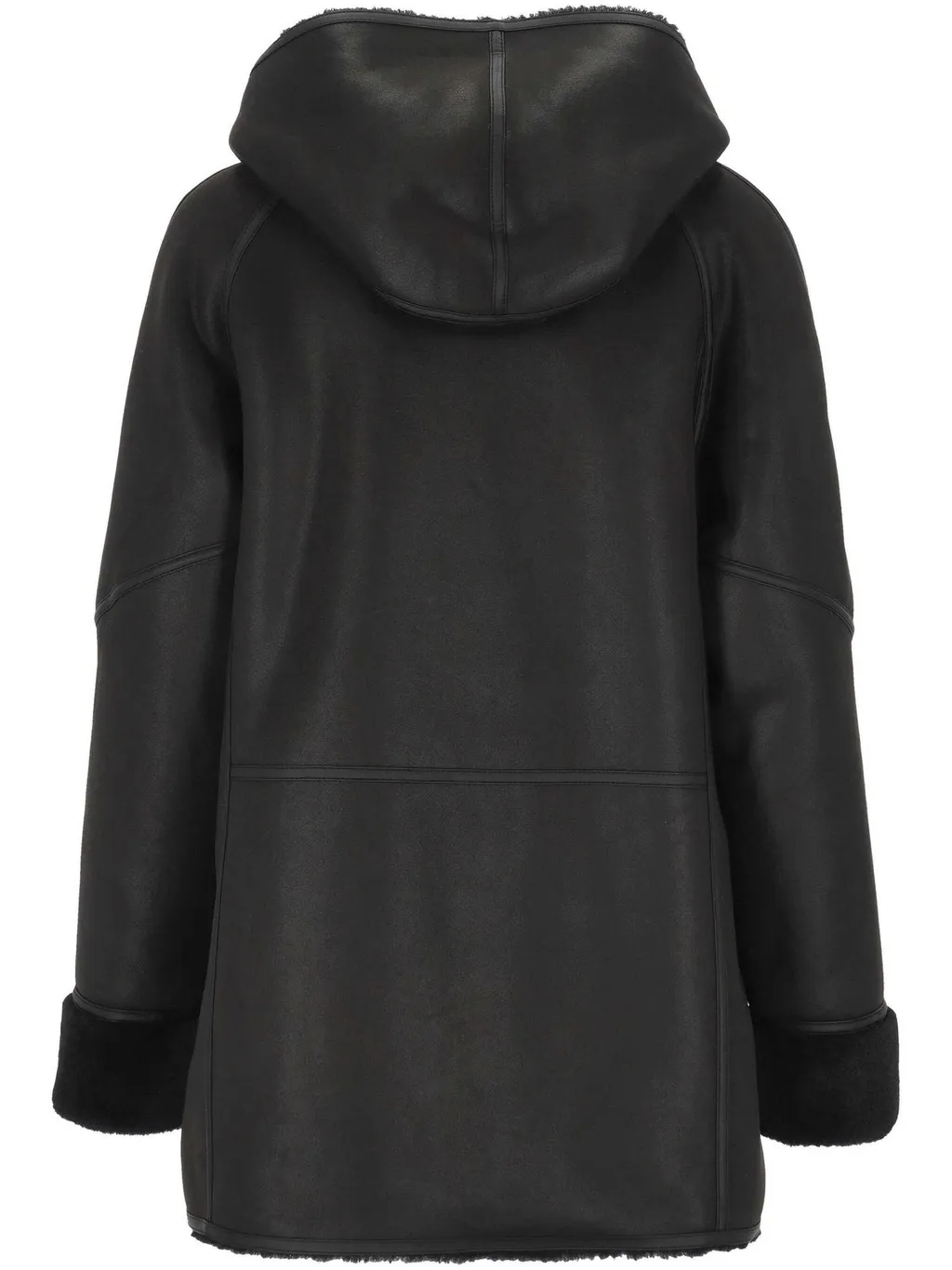 Shearling Hooded Coat