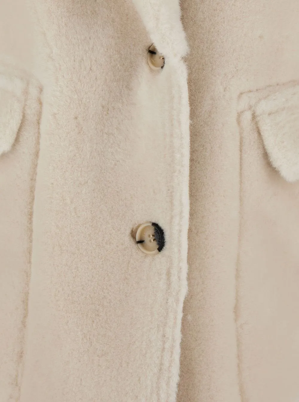 Shearling Trimmed Coat