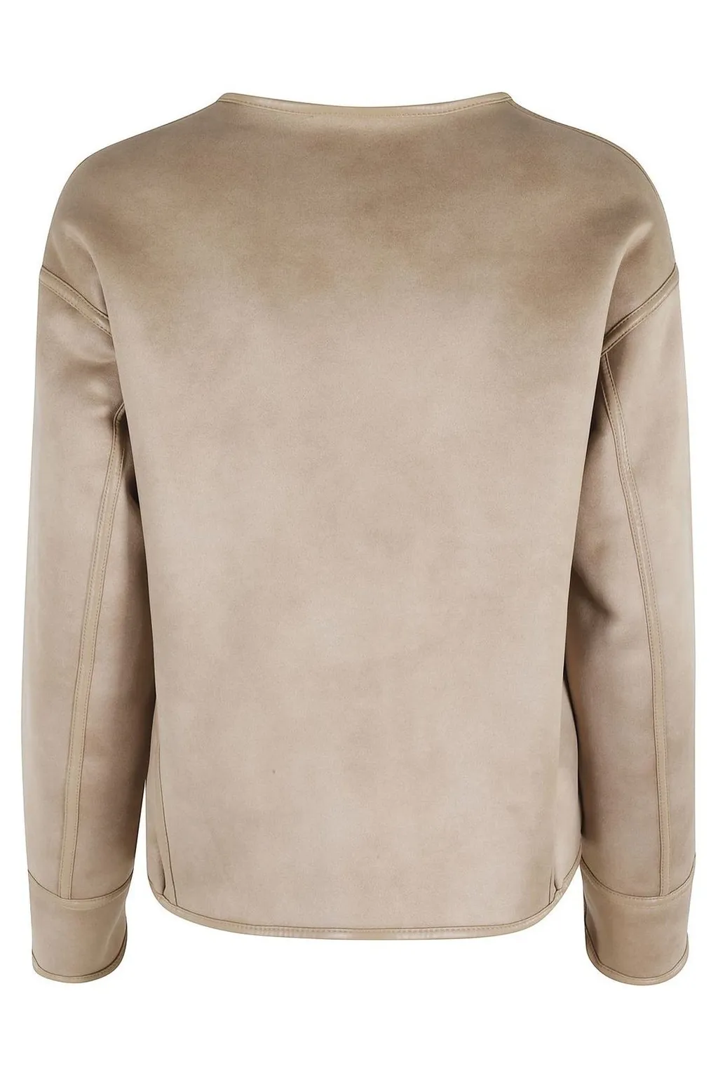 V-Neck Button-Up Jacket