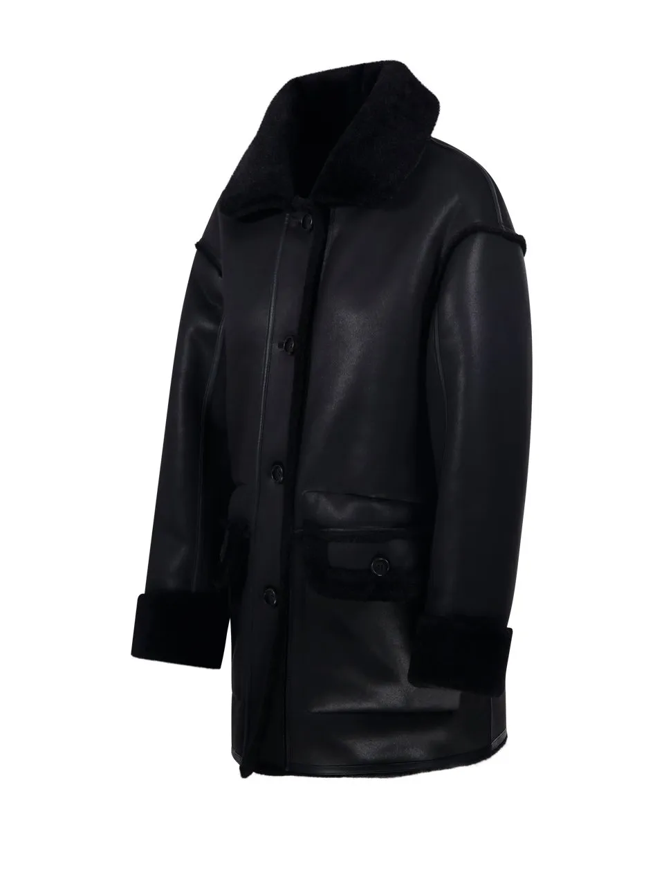 Shearling Collar Coat