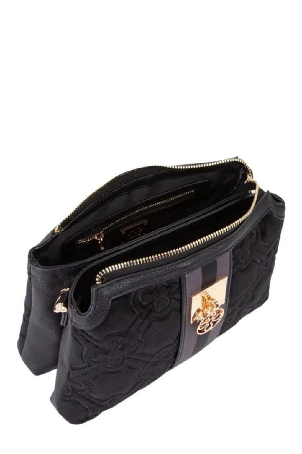 Quilted Velvet Crossbody Bag