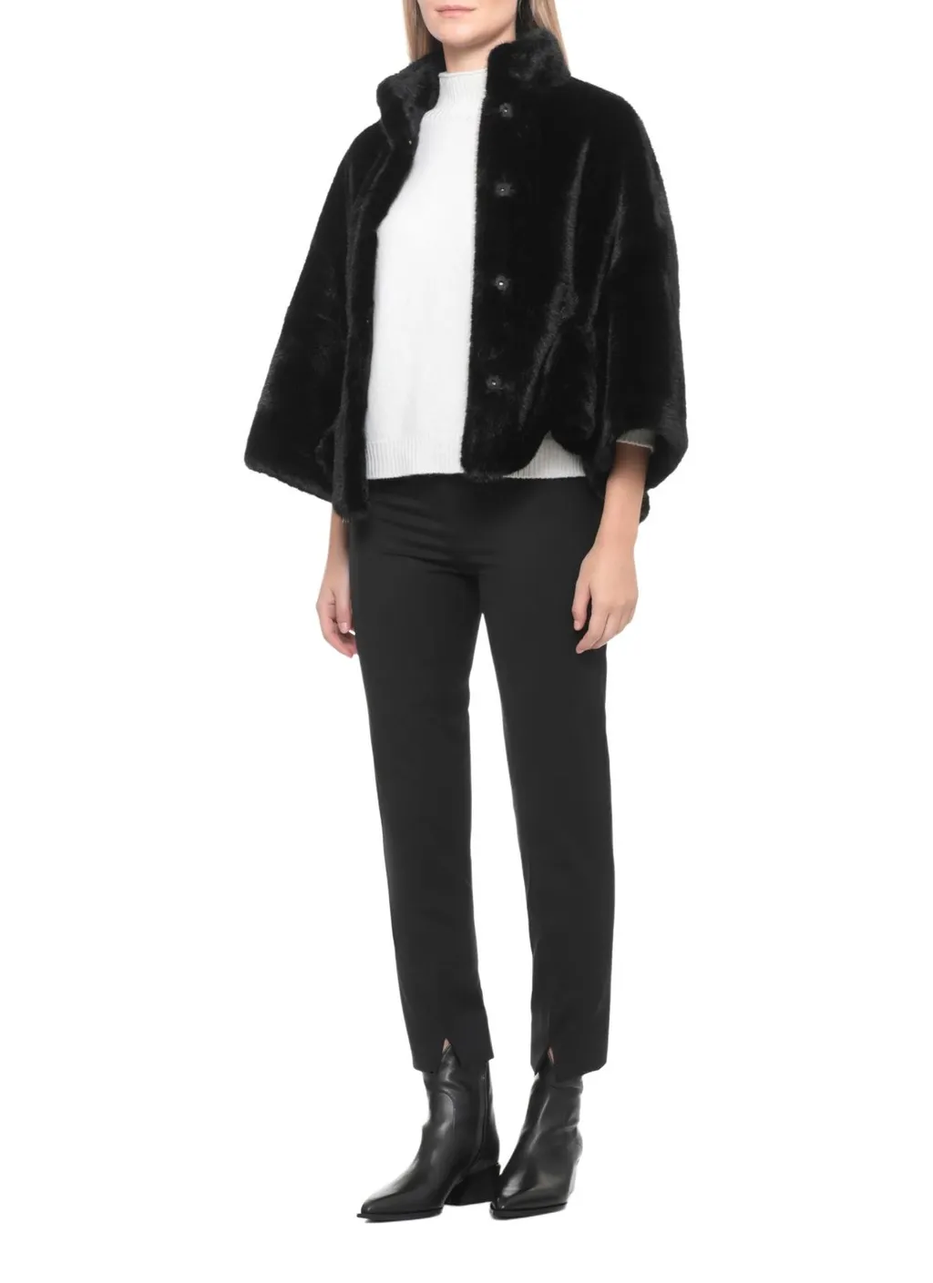 Faux Fur Cape