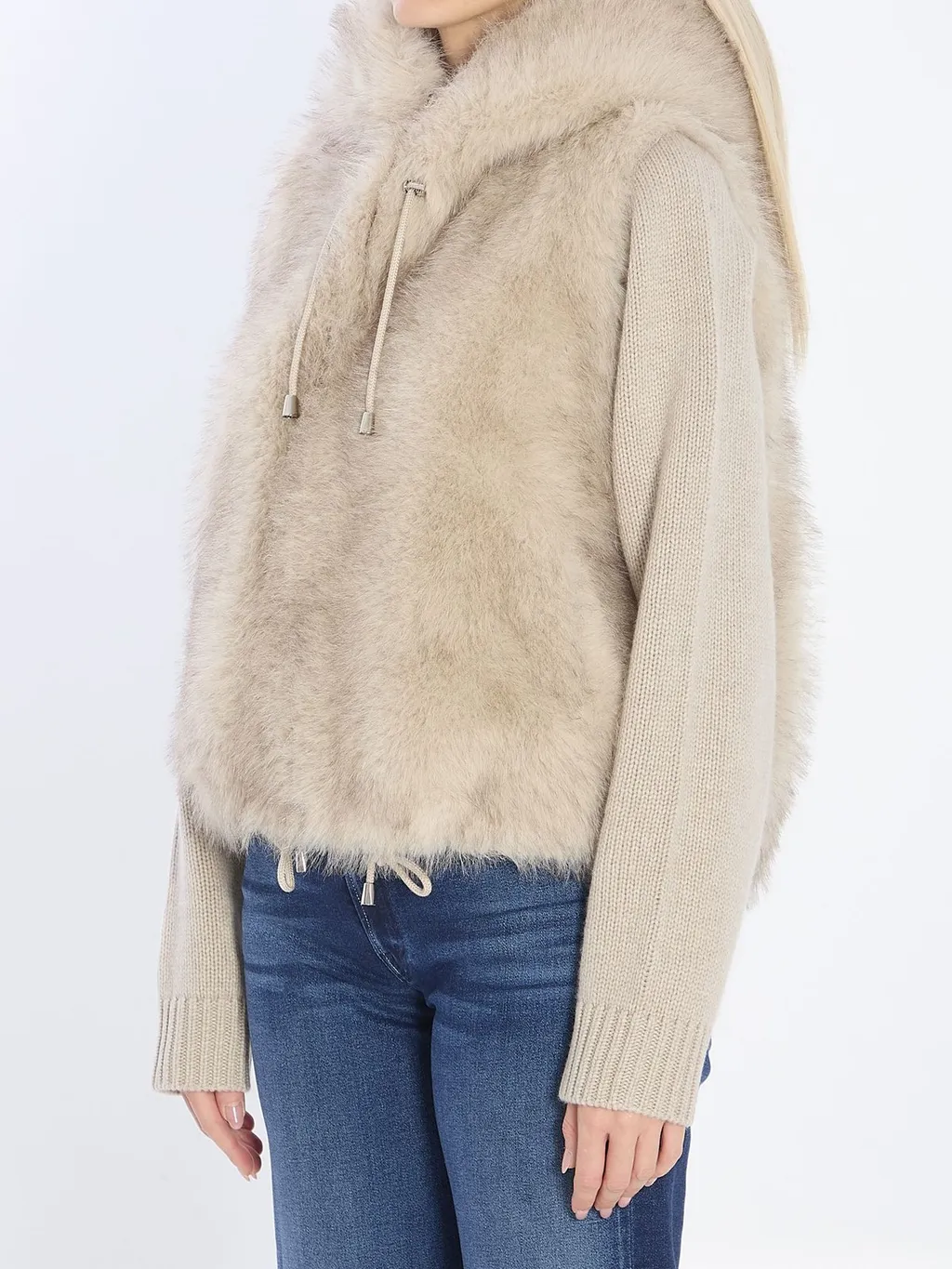 Faux Fur Trimmed Hoodie