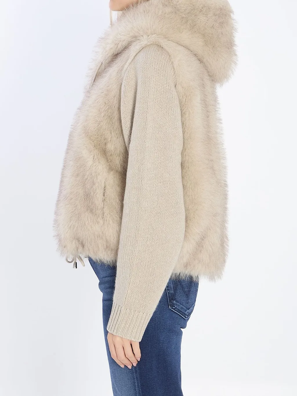 Faux Fur Trimmed Hoodie