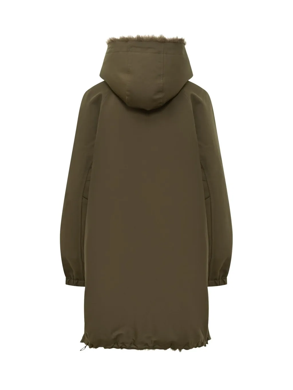 Parka With Hood And Fur Trim