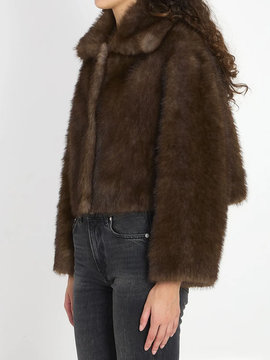 Faux Fur Cropped Jacket