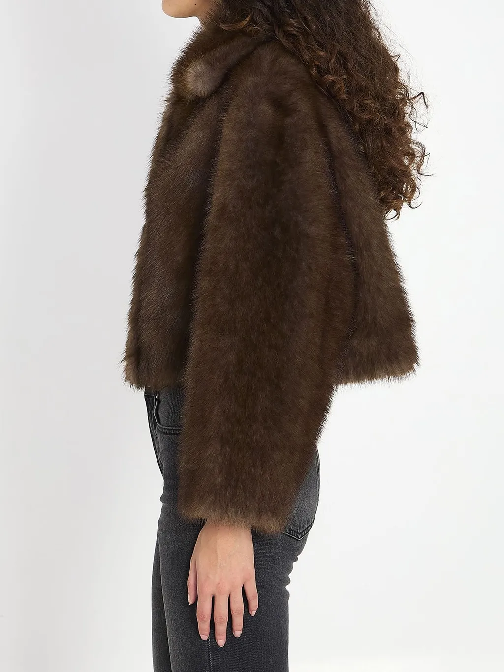Faux Fur Cropped Jacket