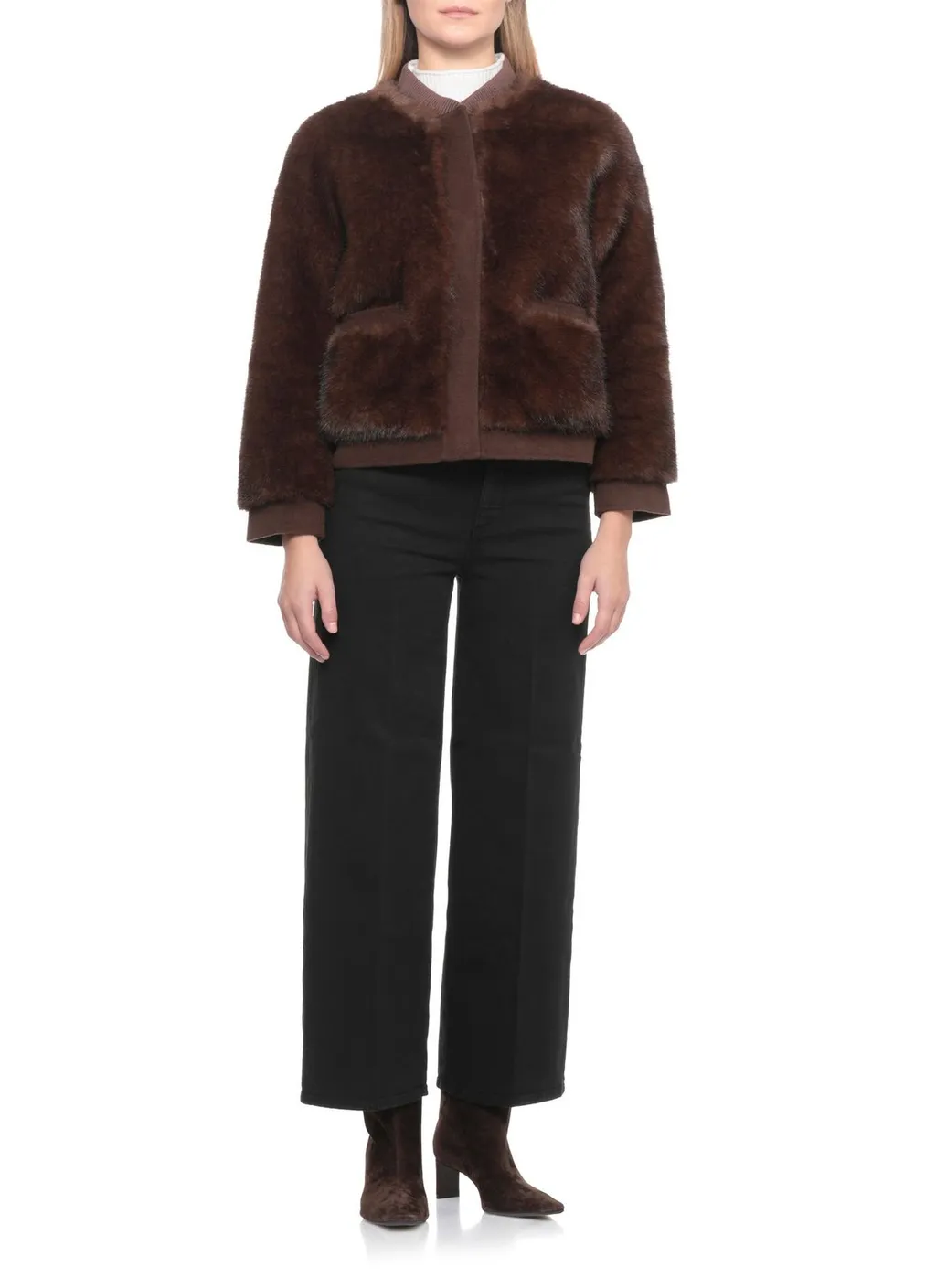 Faux Fur Bomber Jacket