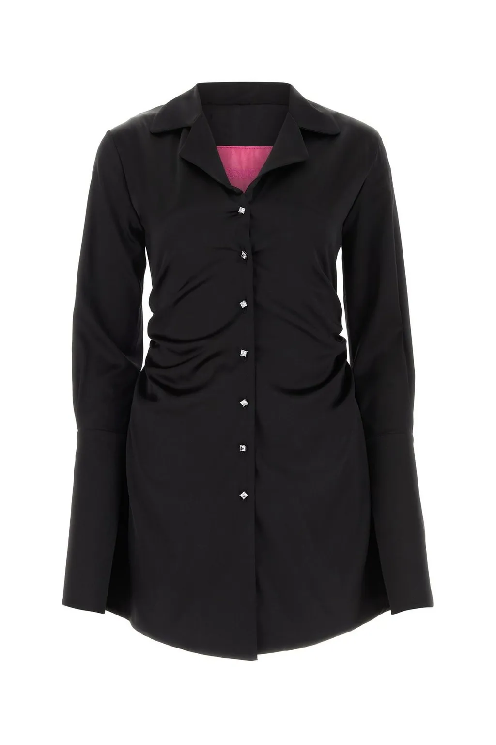 Ruched Shirt Dress