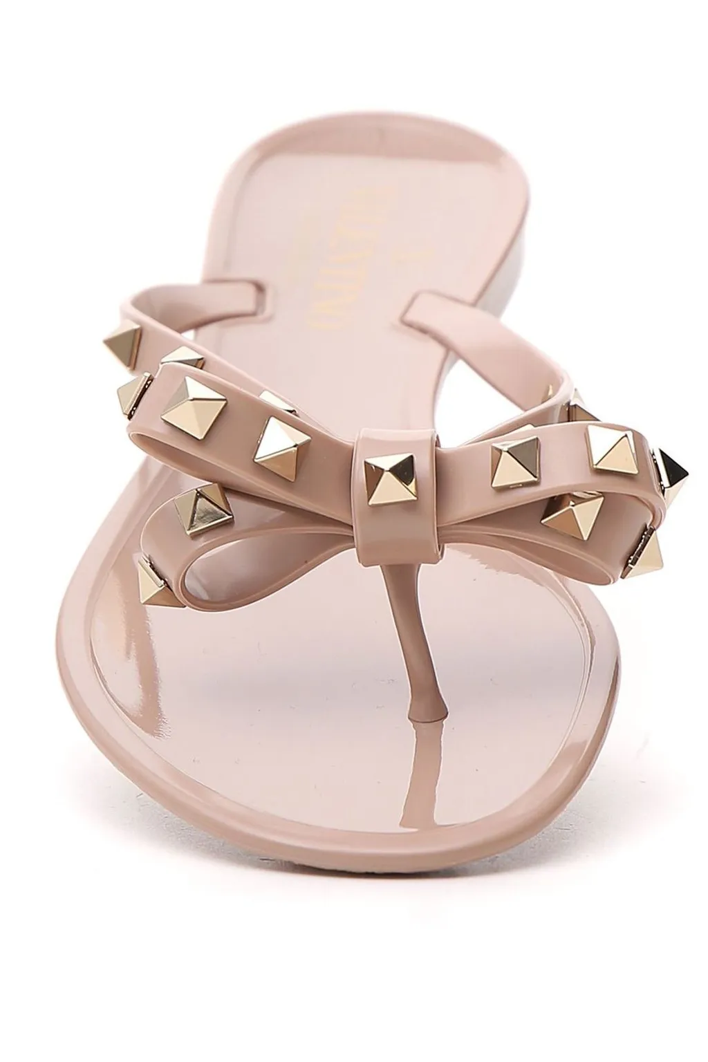 Studded Bow Flip-Flops