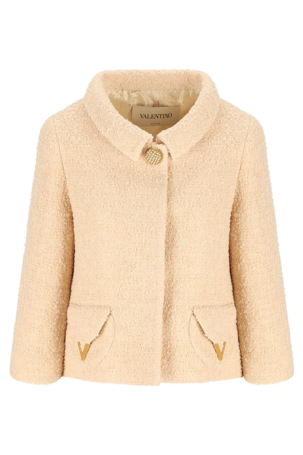 Cropped Bouclé Jacket