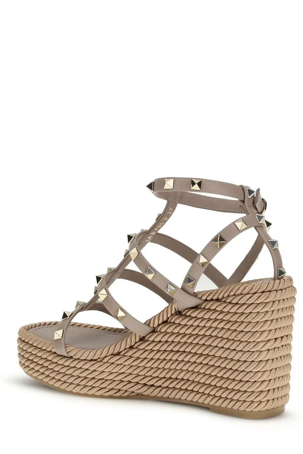 Studded Wedge Espadrille Sandals